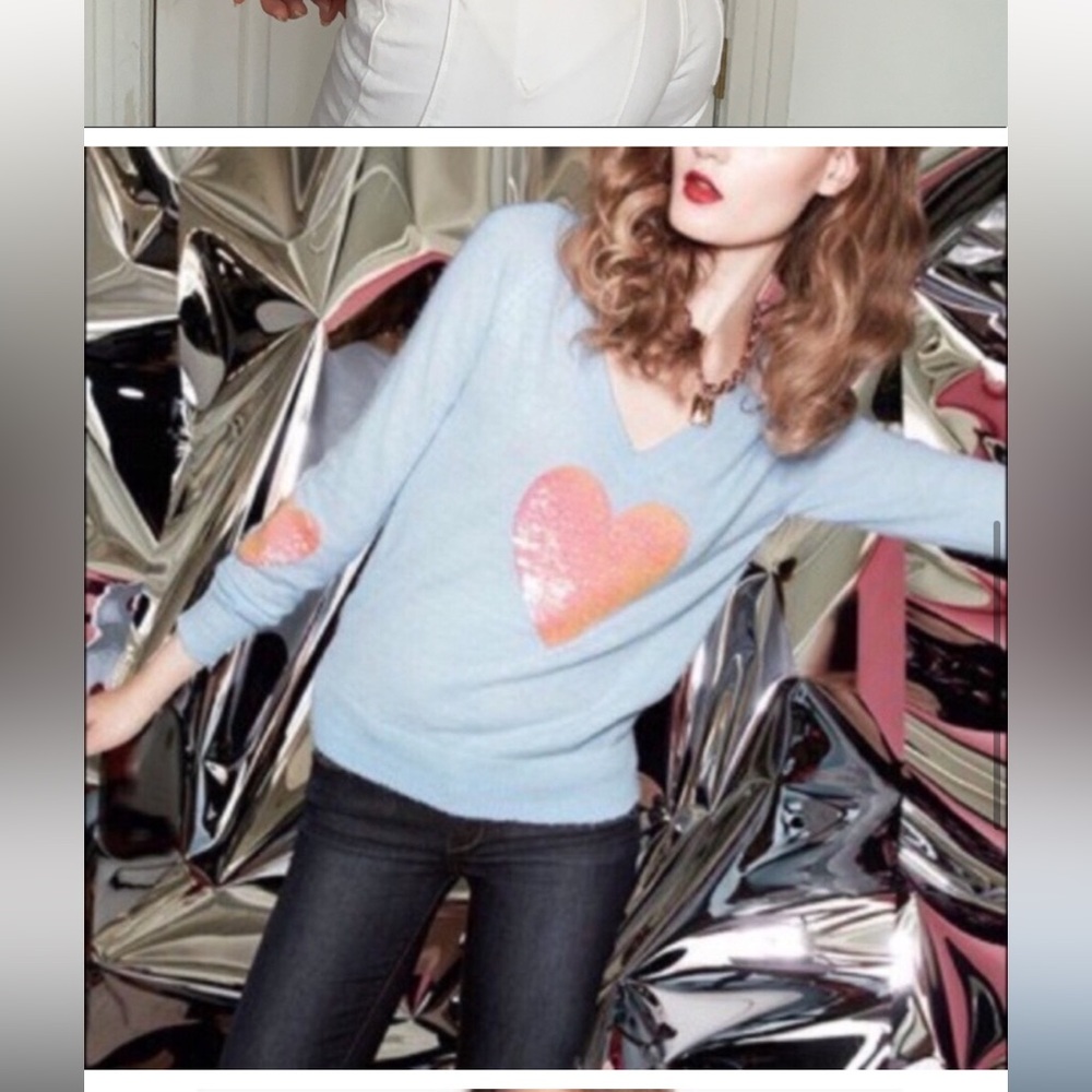 Wildfox White Label Sequin Heart S